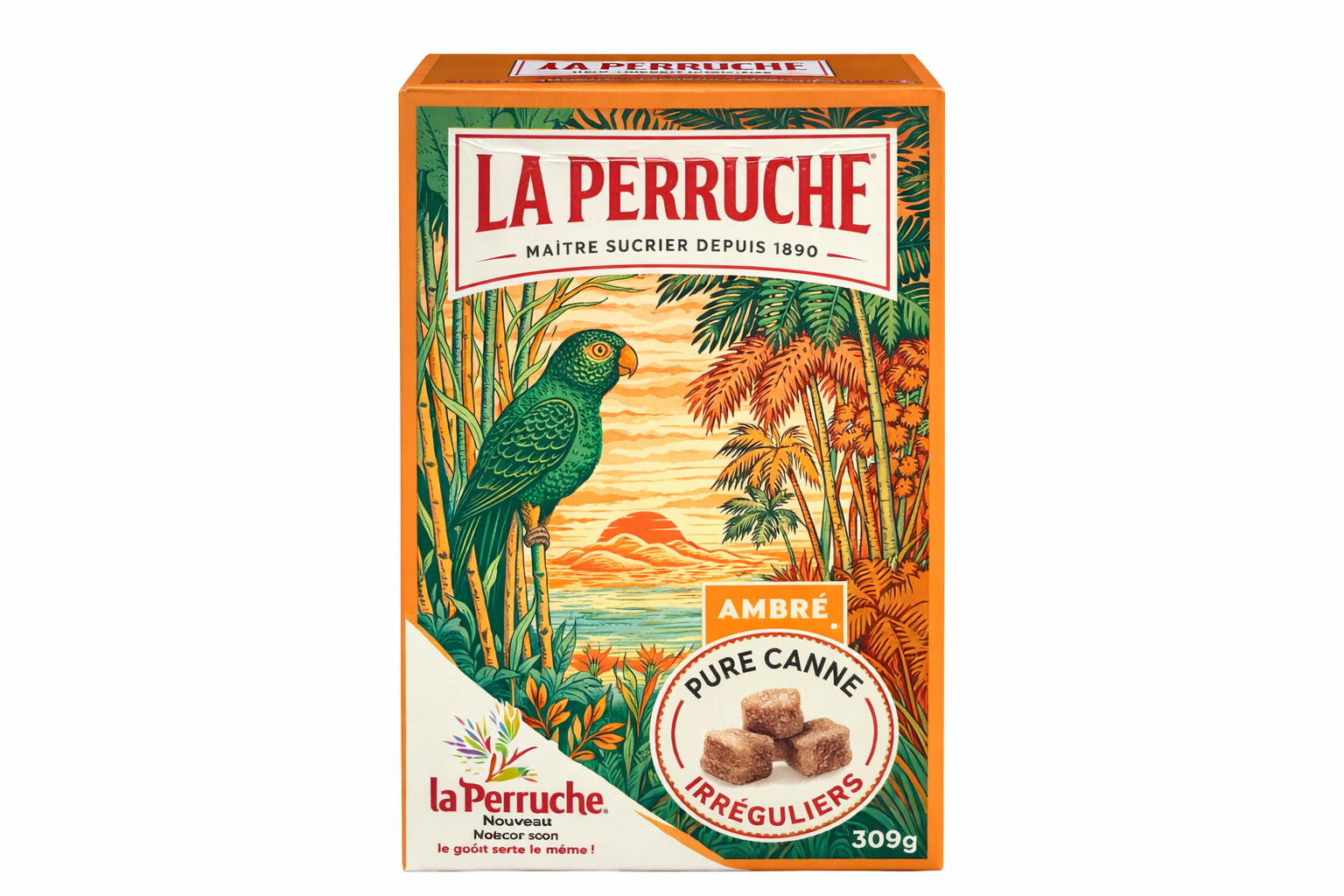 Sucre de Canne Roux La Perruche en Morceaux