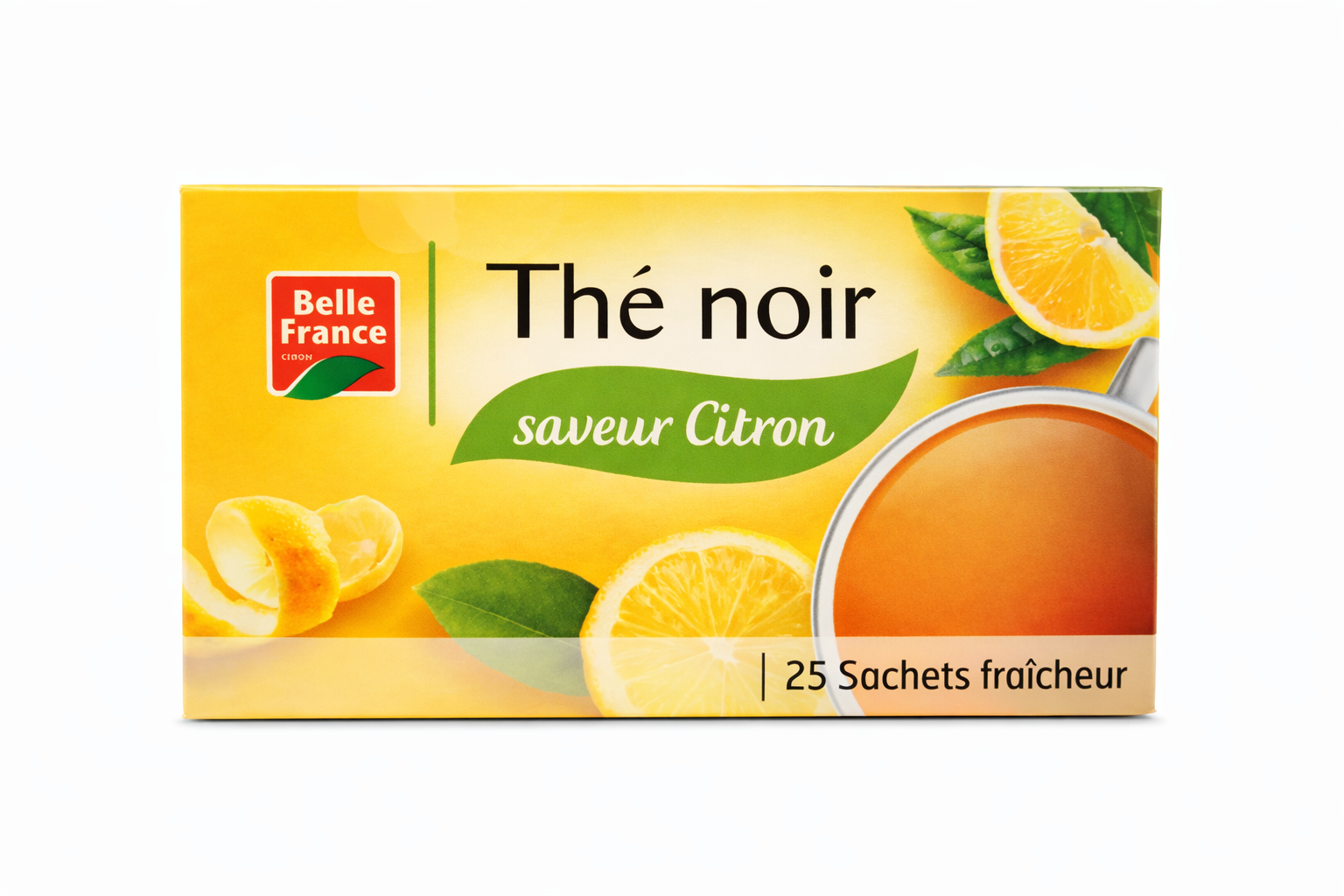 The Noir  Saveur Citron Belle France Paquet X25 Sticks