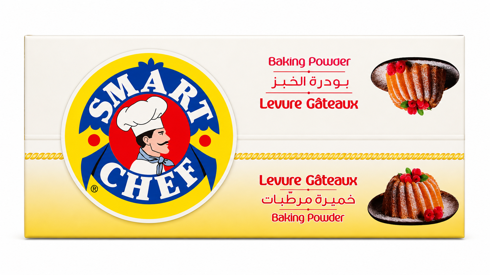 Levure Gateaux Smart Chef Carton 100 sachets de 10g