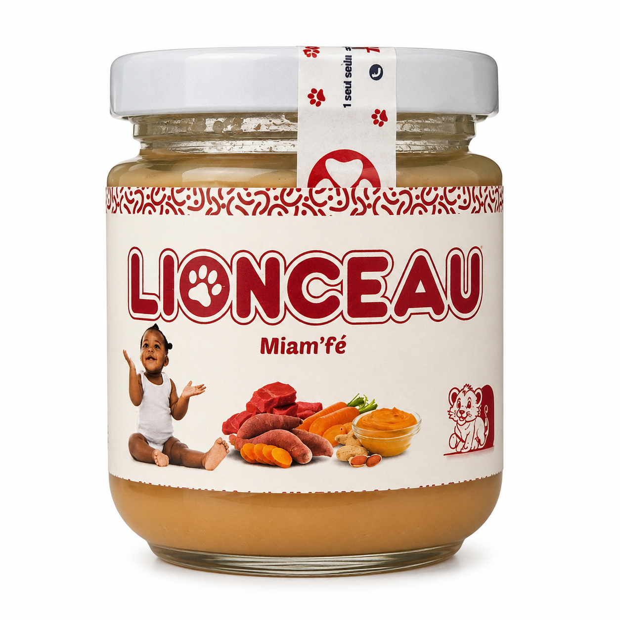 Compote Lionceau Miam'Fé Pot 185g