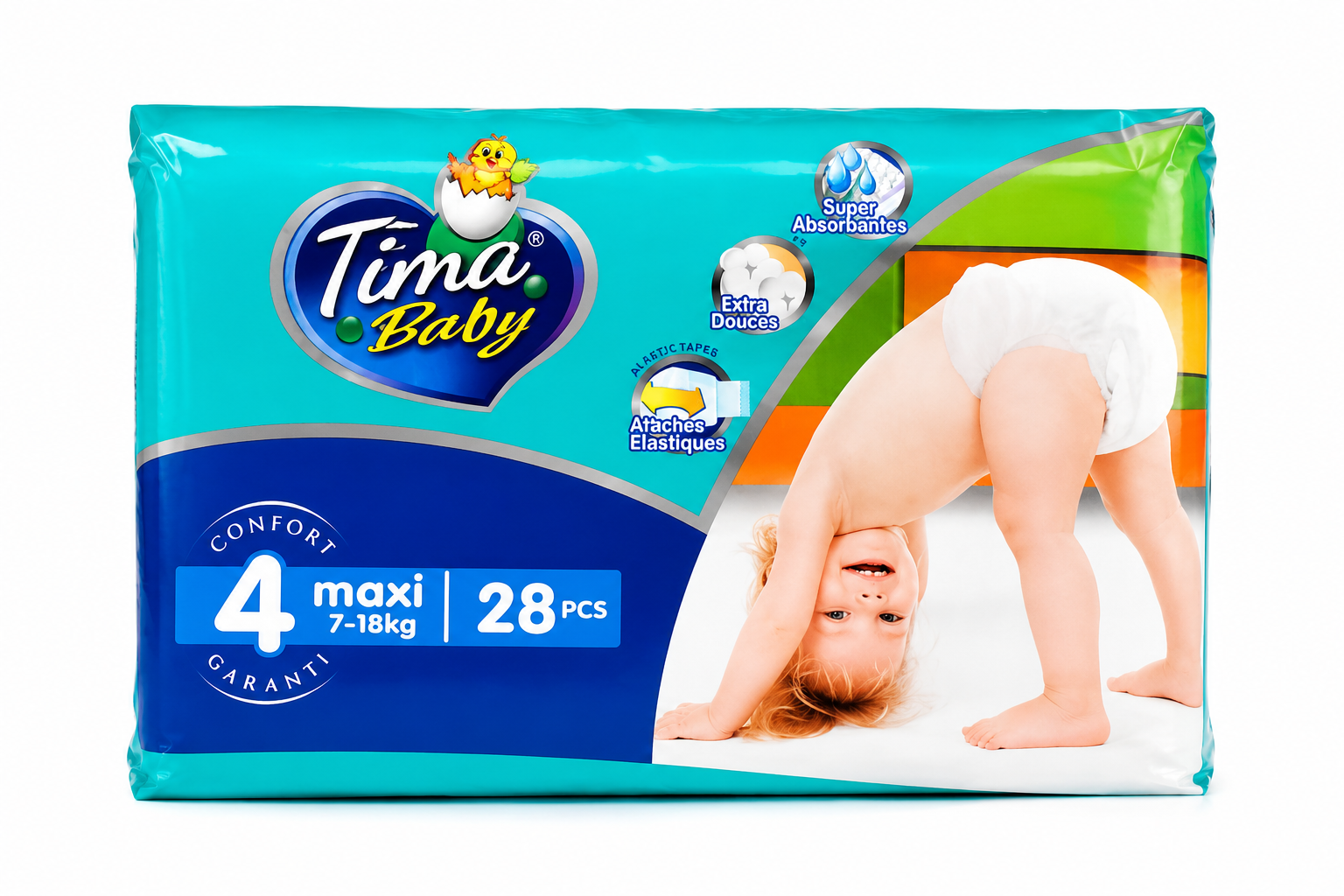 Couche Tima Baby Taille 4 - 28 Piéces