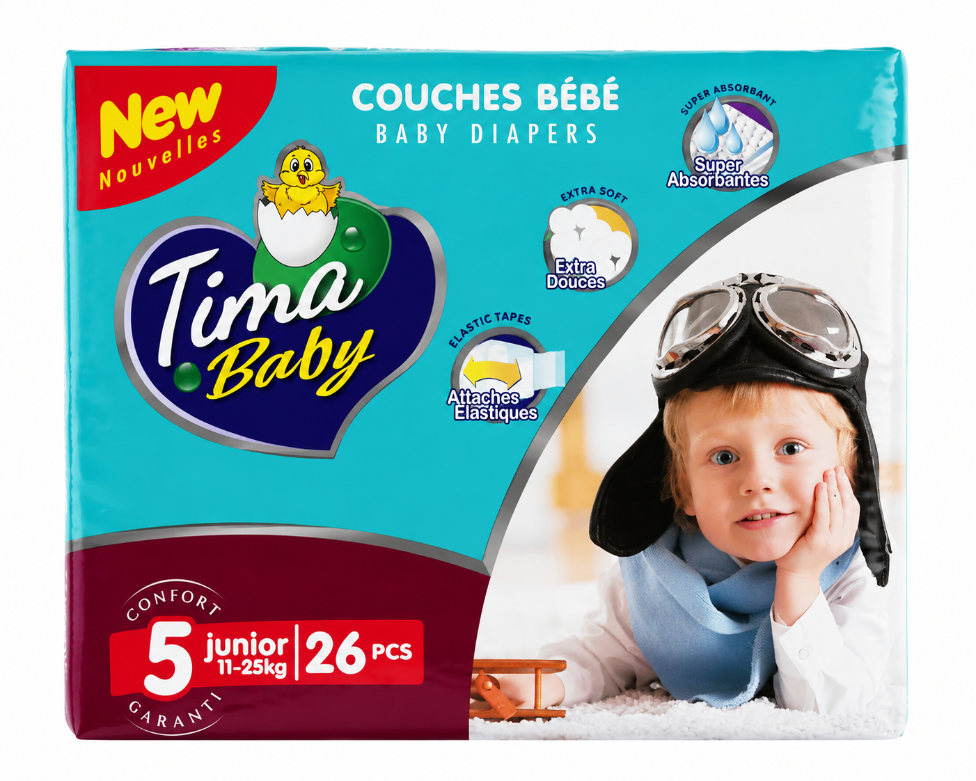 Couche Tima Baby Taille 5 - 26 Piéces