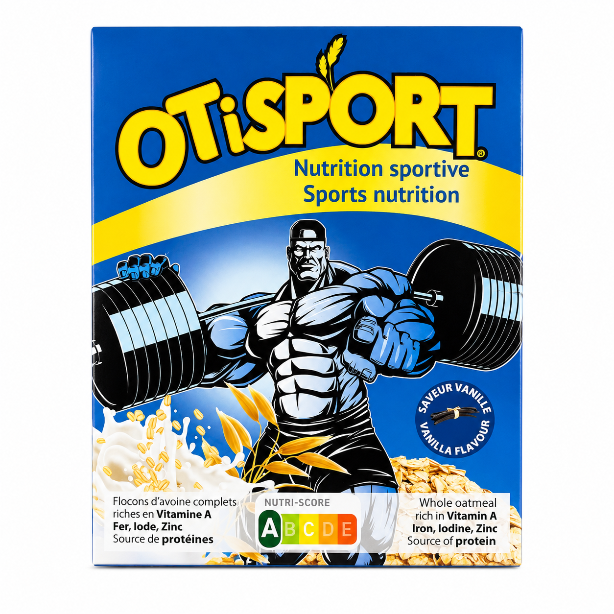 Flocons D'Avoines Riche en Vitamine et Proteine Otisport  350g