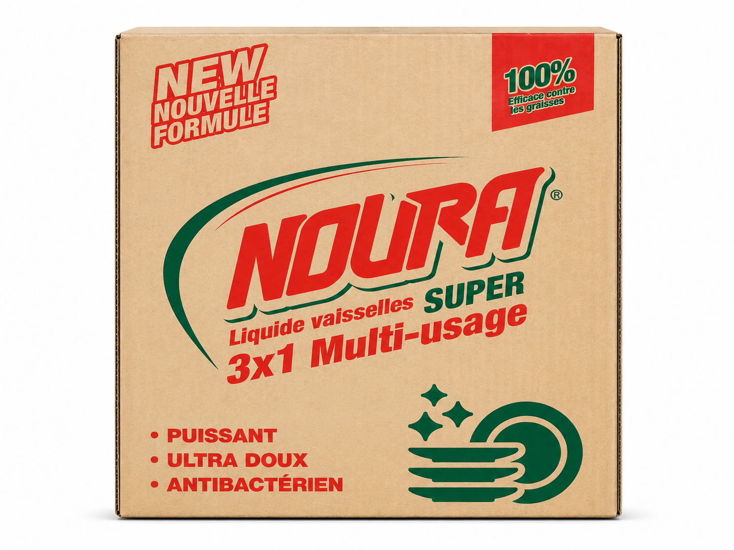 Liquide Vaisselle Noura Multi-Usage Citron Carton de 12