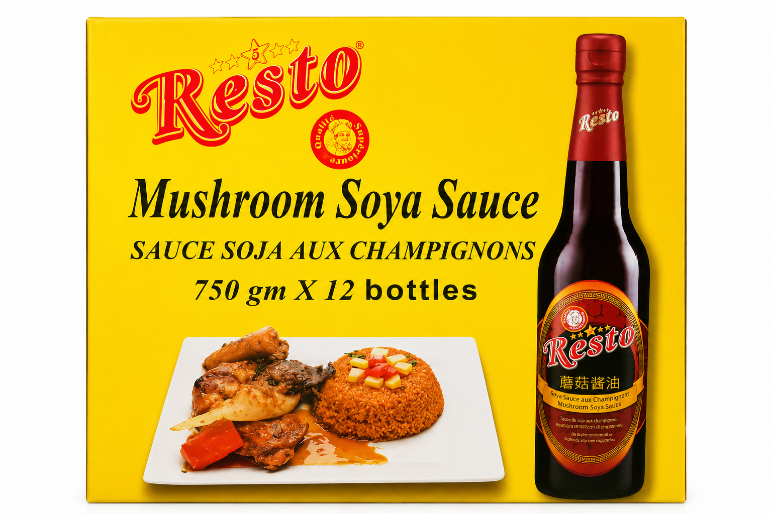 Sauce Soja au Champignon Restp 750gm Carton de 12
