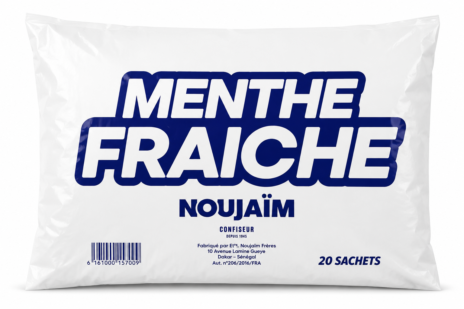 Bonbon Menthe Fraiche Sac de 20 Sachets