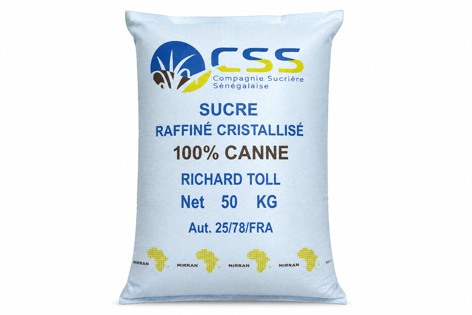 Sucre en poudre CSS Sac 50KG
